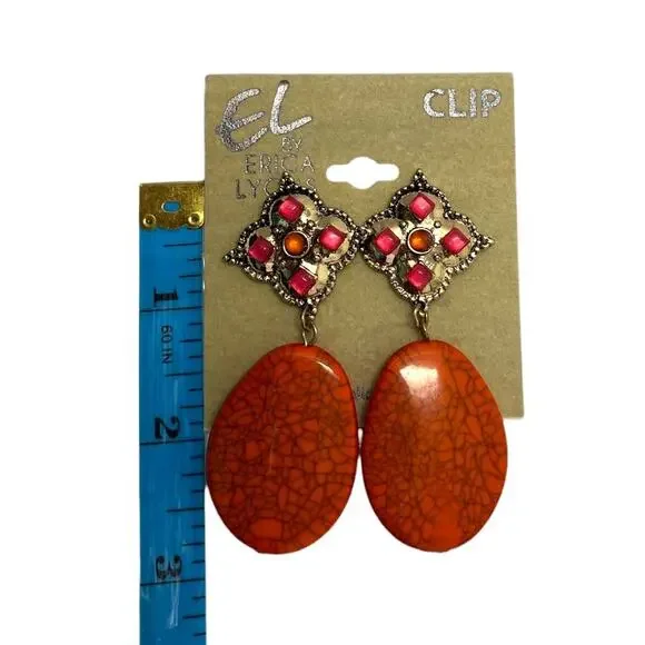 Erica Lyons NWT Clip-On Earrings Bundle. Gold, Silver & Statement. Vintage Glam - Picture 2 of 6